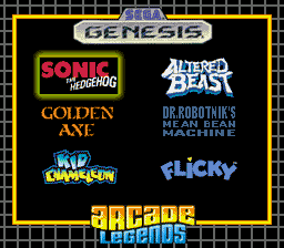 Arcade Legends Sega Mega Drive ~ Arcade Legends Sega Genesis ~ Mega Drive Play TV (World)